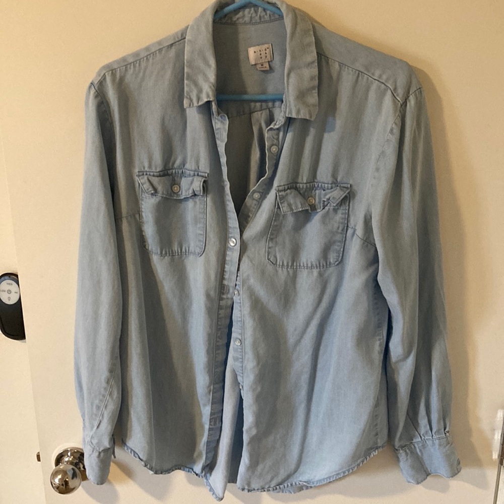 Medium, denim shirt form Target